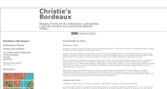 Desktop Screenshot of christies-bordeaux.ospot.fr