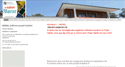 Desktop Screenshot of habitat-aquitaine.ospot.fr