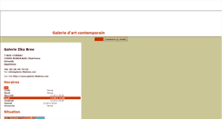 Desktop Screenshot of galerie-ilkabree.ospot.fr