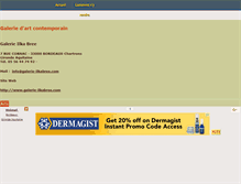 Tablet Screenshot of galerie-ilkabree.ospot.fr